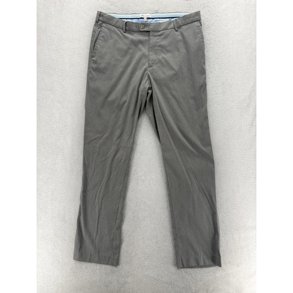 Peter Millar Highland Performance Pants Mens 35x32 Gray Stretch Performance Golf